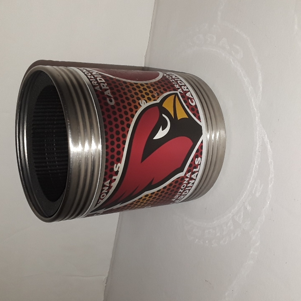 NEW ARIZONA CARDINALS NFL METAL INSULATED CAN HOLDER